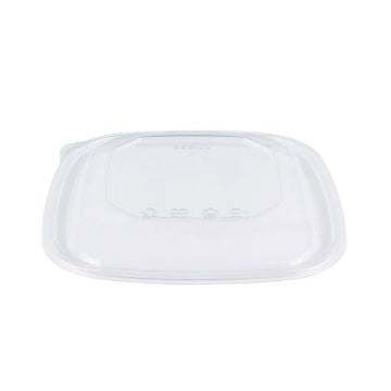 Karat Lids for 48 oz PET Square Bowl, Black 300/Case