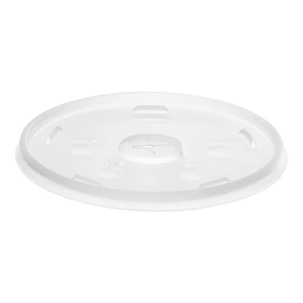 Dart 32SL1 - 32oz Flat Lid with Straw Slot [1,000/Case]