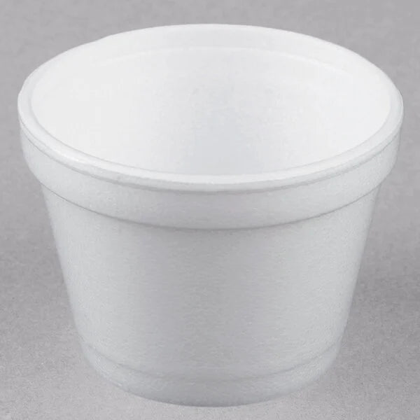 Dart 4J6 4oz White Foam Food Container [1000/Case]