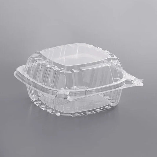 Dart C53PST1 PET Hinged Lid Container, Clear [500/Case]