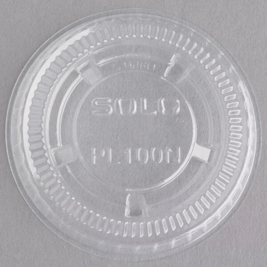 Portion Cups Lids For 3.24oz - 5.5oz Cups,  Clear [2500/Case]
