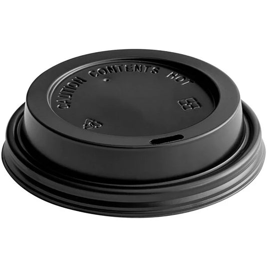 8oz Sipper Dome lid for coffee Cup Black [1000/Case]