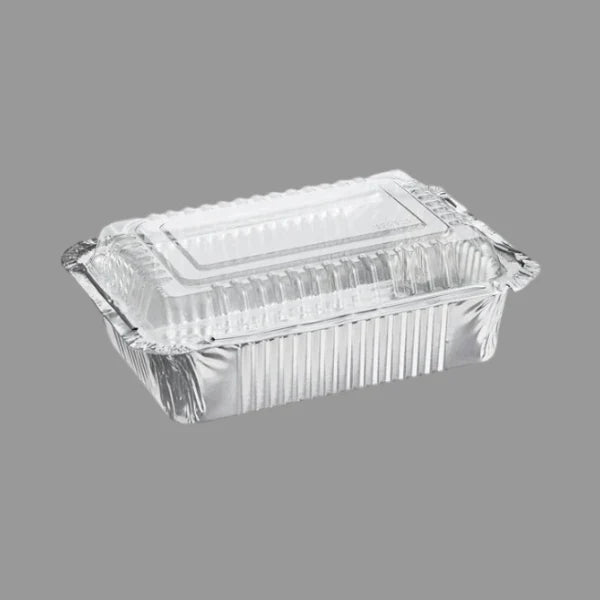 Dome Lid for 1.5 LB Shallow & 2.25 LB Foil Oblong Take Out Container [1000/Case]
