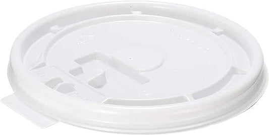 Flat Lids for 8 oz Hot Cup, White  [1000/Case]