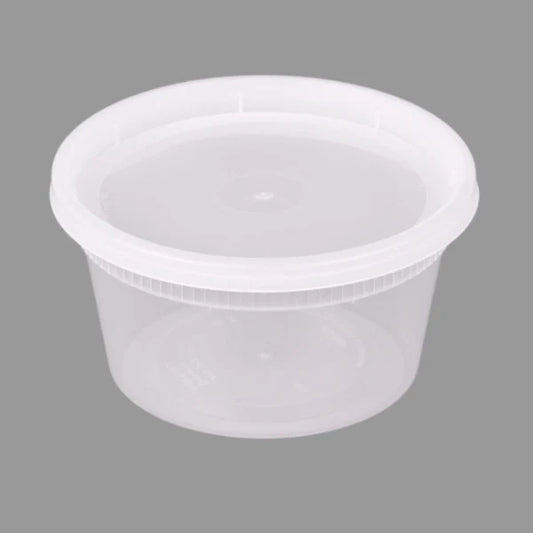 SD 16 oz Microwavable Deli Containers with Lids [240/Case]