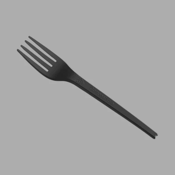 Heavy Weight PP Plastic Fork, Black [1000 Pack]