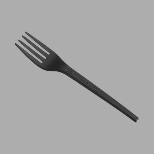 Heavy Weight PP Plastic Fork, Black [1000 Pack]