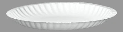 6" Uncoated Paper Plate, Round, White [1000 Pack]