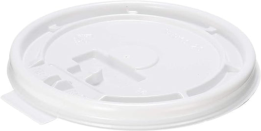 Flat Lid For 10 oz - 20oz Hot Cup, White [1000/Case]