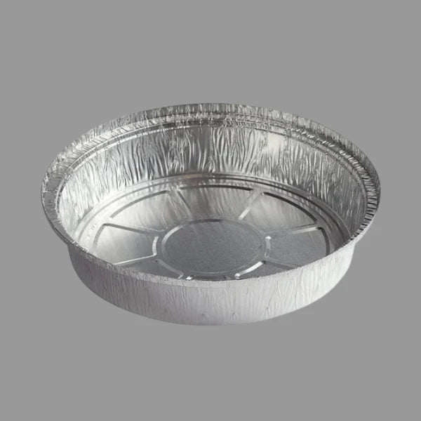 9" Round Aluminum Take Out Pan [500/Case]
