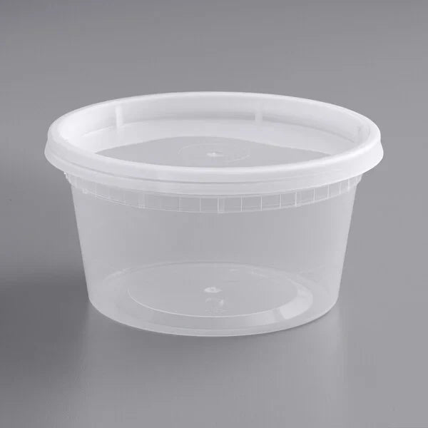 AB- 12 oz Microwavable Deli Containers with Lids [240/Case]