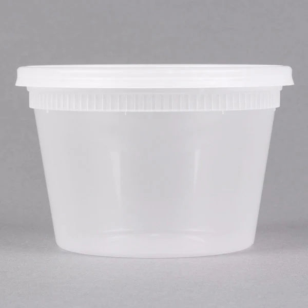 AB- 16 oz Microwavable Deli Containers with Lids [240/Case]