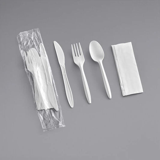 Heavy Weight 4 PCS Meal Kit, White [250/CS]