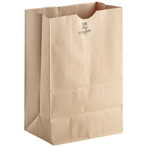 1/8 Heavy Duty Grocery Bag, Brown [250 Pack]