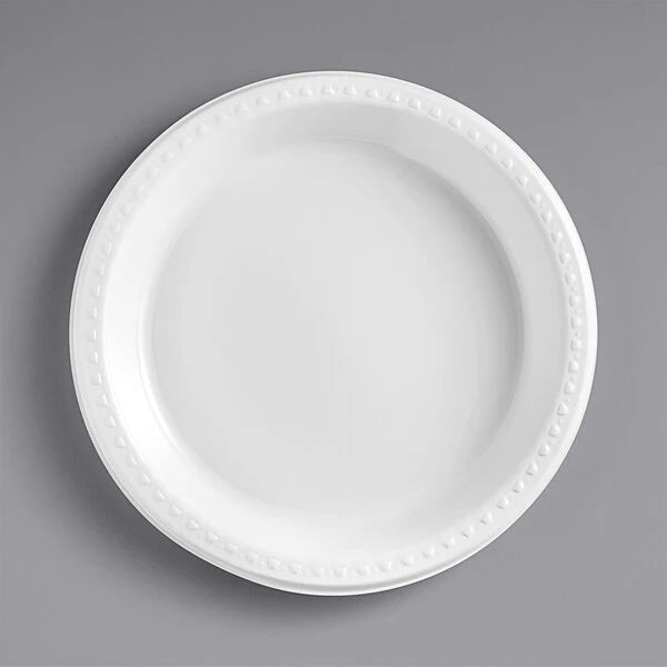 Karat 9" Microwaveable Mineral-Filled PP Plates, White [500]