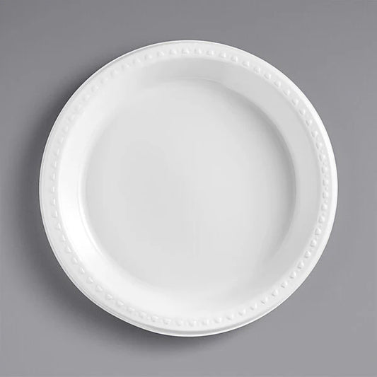 Karat 9" Microwaveable Mineral-Filled PP Plates, White [500]
