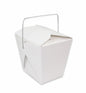 16 Oz Food Pail/ Noodle box with Wire Handle, White [1000/CS]