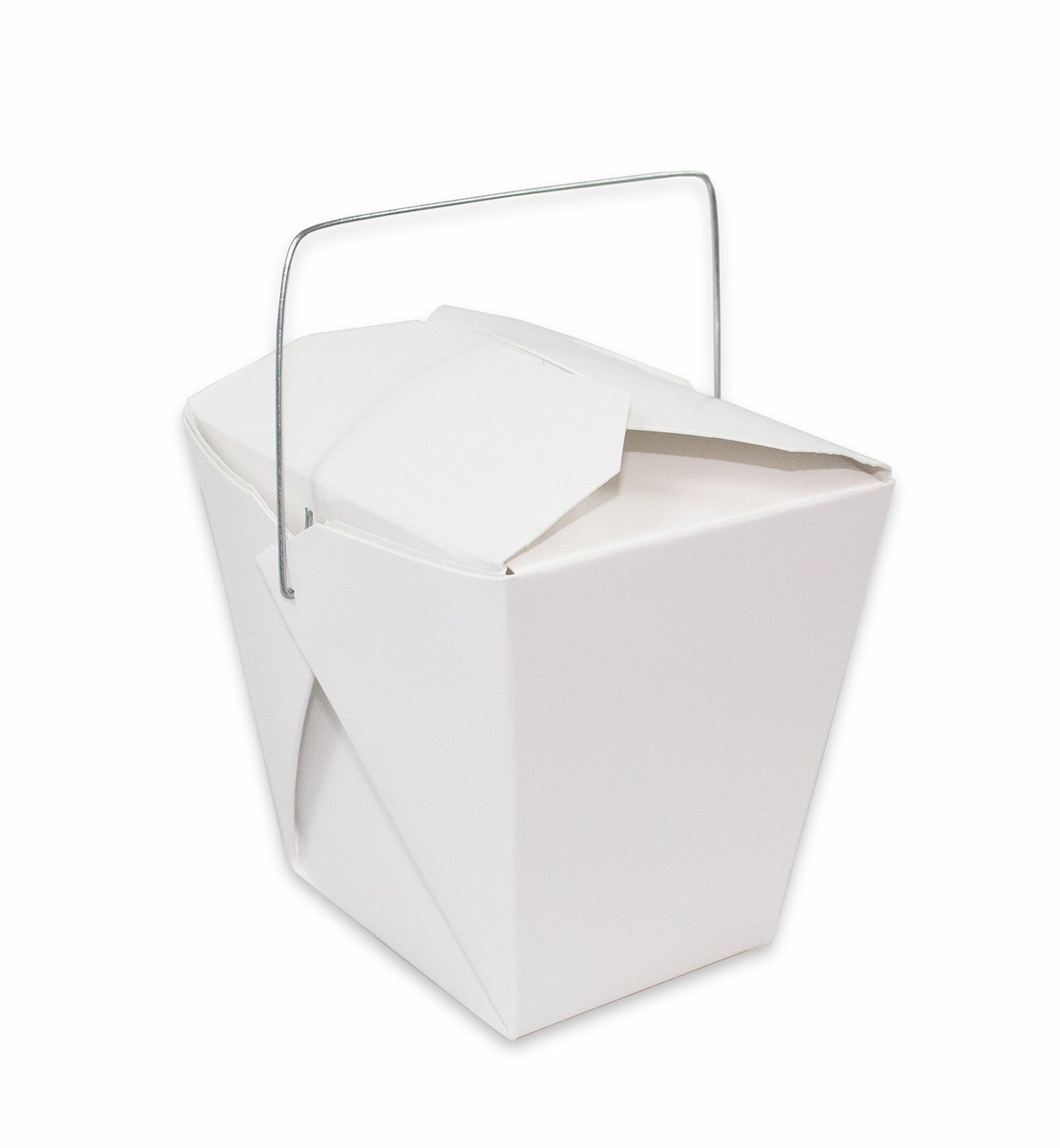 32 Oz Food Pail/ Noodle box with Wire Handle, White [1000/CS]