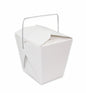 32 Oz Food Pail/ Noodle box with Wire Handle, White [1000/CS]