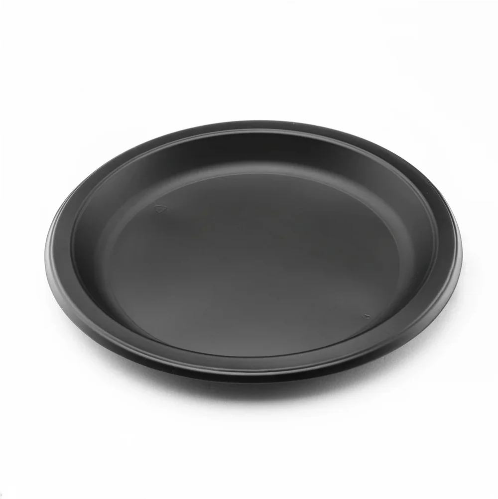 Karat 9" Microwaveable Mineral-Filled PP Plates, Black [500]
