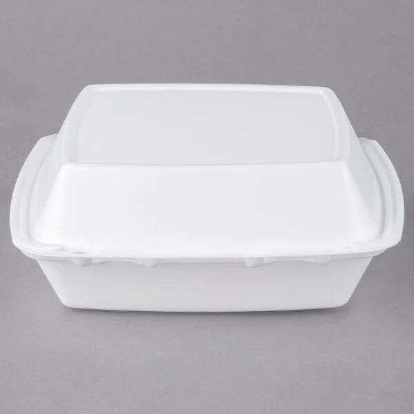 Dart 85HT3R 8" x 8" x 3" White Foam 3CP Container [200/Case]