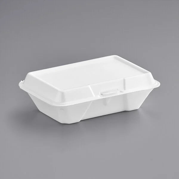 Dart 205HT1 White Foam Container 9" x 6" x 3" [200/Case]