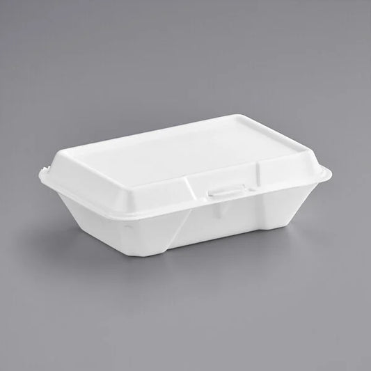 Dart 205HT1 White Foam Container 9" x 6" x 3" [200/Case]