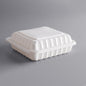 9" X 9" Mineral-Filled Microwaveable PP Plastic Hinged Container, White [150 Pack]