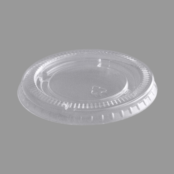 Lids for 1 oz Portion Cups, Clear [2500 Pack]